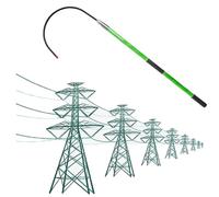 Gancho de rescate aislado de alto voltaje, equipo de protección de emergencia para bomberos y electricistas, diseño desmontable, protección contra descargas eléctricas de hasta 220 kV, 3,1 m de