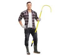 Gancho de rescate aislado de alto voltaje, gancho aislado para salvar vidas, poste de rescate de emergencia para descarga eléctrica, gancho de rescate de seguridad eléctrica de 3.3/4.9/6.5/10 pies de