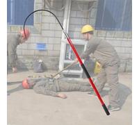 Gancho De Rescate Aislado De Alto Voltaje Portátil Palo De Seguridad De Fibra De Vidrio Para Reparaciones De Vehículos Eléctricos, Mantenimiento Eléctrico Y Herramienta De Emergencia Ant red 6.5ft/2m