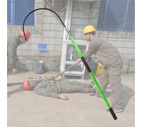 Gancho De Rescate Aislado De Alto Voltaje Portátil Palo De Seguridad De Fibra De Vidrio Para Reparaciones De Vehículos Eléctricos, Mantenimiento Eléctrico Y Herramienta De Emergencia green 4.9ft/1.5m