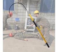 Gancho De Rescate Aislado De Alto Voltaje Portátil Palo De Seguridad De Fibra De Vidrio Para Reparaciones De Vehículos Eléctricos, Mantenimiento Eléctrico Y Herramienta De Emergencia yellow 6.5ft/2m
