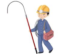 Gancho de rescate aislado de alto voltaje, poste de rescate de fibra de vidrio de resina epoxi con asa para departamentos de bomberos y centrales eléctricas, capacidad de carga superior a 80 kg (1,5 m