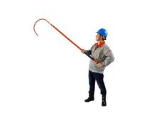 Gancho de rescate aislado de alto voltaje, poste de seguridad eléctrica rojo comercial para atención de emergencia, barra de tracción corporal no conductora, herramienta de seguridad y defensa (rojo