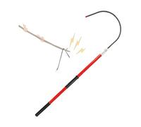 Gancho De Rescate Aislado Desmontable, Gancho De Rescate For Seguridad Eléctrica, Poste De Emergencia Contra Incendios, For Rescate Por Descarga Eléctrica(Red,100cm)