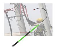 Gancho De Rescate Aislado Desmontable,Gancho De Rescate Portátil For Seguridad Eléctrica,Poste De Emergencia Contra Incendios,Capacidad De Carga 220 Libras(Green,200cm)