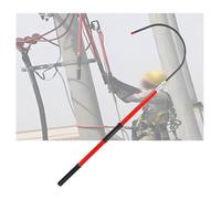 Gancho De Rescate Aislado Desmontable,Gancho De Rescate Portátil For Seguridad Eléctrica,Poste De Emergencia Contra Incendios,Capacidad De Carga 220 Libras(Red,300cm)