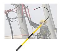 Gancho De Rescate Aislado Desmontable,Gancho De Rescate Portátil For Seguridad Eléctrica,Poste De Emergencia Contra Incendios,Capacidad De Carga 220 Libras(Yellow,150cm)