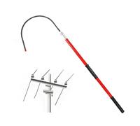 Gancho De Rescate Aislado Desmontable,Poste Emergencia For Extinción Incendios,Gancho Rescate Con Pértiga For Seguridad Eléctrica,para Rescate Descarga Eléctrica(Red,150cm)
