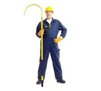 Gancho de rescate aislado, gancho de rescate portátil aislado comercial - Herram110 kV y 220 kV - Barra de tracción de fibra de vidrio ligera de 3,2 cm de grosor para salvar vidas (amarillo)