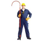 Gancho de rescate aislado, gancho de rescate portátil comercial aislado - HerramkV, 110 kV y 220 kV - Barra de tracción de fibra de vidrio ligera de 3,2 cm de grosor para salvar vidas (Rojo)