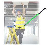 Gancho de rescate aislado, herramienta de equipo de protección de emergencia de ercial de 3/5/6/10 pies con mango de fibra de vidrio para 10 kV, 35 kV, 110 kV y 220 kV (verde, 3 m/118 pies).