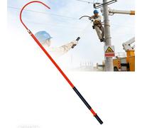 Gancho de rescate aislado para alta tensión, Gancho de rescate aislado alto voltaje con gancho desmontable y bolsa almacenamiento, multicolor, 1 m-3 m(Orange,2m/6.5ft)