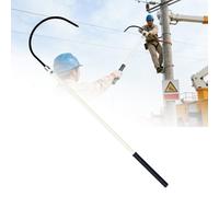 Gancho de rescate aislado para alta tensión, Gancho de rescate aislado alto voltaje con gancho desmontable y bolsa almacenamiento, multicolor, 1 m-3 m(White,2m/6.5ft)