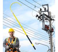 Gancho de rescate aislado para bomberos y electricistas con protección contra descargas eléctricas, gancho de rescate aislado de alto voltaje, gancho de rescate de seguridad para cargas de hasta 100