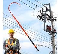 Gancho de rescate aislado para bomberos y electricistas con protección contra descargas eléctricas, gancho de rescate aislado de alto voltaje, gancho de rescate de seguridad para cargas de hasta 100