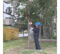 Gancho de rescate aislado, poste de fibra de vidrio resistente a los impactos de 2 m para entrenamiento de seguridad eléctrica, mantenimiento de vehículos y operaciones de tracción de emergencia (1,5