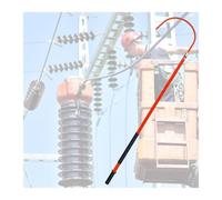 Gancho de rescate aislado, poste de rescate corporal de 10 kV-220 kV, herramienta de rescate comercial ligera, varilla aislante epoxi para protección contra inundaciones y alivio de desastres