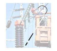 Gancho de rescate aislado, poste de rescate corporal de 10 kV-220 kV, herramienta de rescate ligera para uso comercial, varilla aislante epoxi para protección contra inundaciones y alivio de desastres