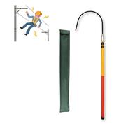 Gancho de rescate aislado, telescópico, no conductor, para seguridad de bomberos y electricistas, herramienta de emergencia para salvar vidas