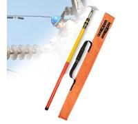 Gancho de Rescate de Emergencia Aislado de Alta tensión Extensible Industrial Profesional, pértiga Aislante de Fibra de Vidrio con Cabezal de Gancho Ajustable, multisecci