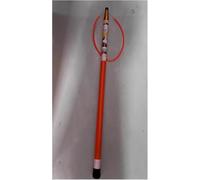 Gancho de rescate de piscina resistente con poste telescópico, barra portátil para salvar vidas para uso de emergencia, longitud ajustable de 1,2 a 6,5 m, cinta reflectante para visibilidad