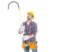 Gancho de rescate eléctrico de seguridad, desmontable, con aislamiento de fibra de vidrio, para cuerpos eléctricos, poste de rescate de emergencia para descargas eléctricas con gancho de apertura de