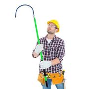 Gancho de rescate eléctrico de seguridad, desmontable, con aislamiento de fibra de vidrio, para cuerpos eléctricos, poste de rescate de emergencia para descargas eléctricas con gancho de apertura de