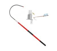 Gancho De Rescate Eléctrico Desmontable, Poste De Emergencia Contra Incendios, Gancho De Rescate Aislado De Alto Voltaje, Capacidad De Carga 100 Kg/220 Lb(Red,300cm)