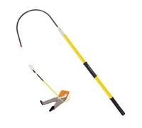 Gancho De Rescate Eléctrico,Gancho De Rescate Aislado De Alto Voltaje,Poste De Emergencia Contra Incendios Desmontable,Capacidad De Carga 100kg/220lbs(Yellow,150cm)