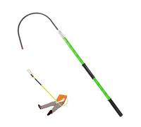 Gancho De Rescate Eléctrico,Gancho De Rescate Aislado De Alto Voltaje,Poste De Emergencia Contra Incendios Desmontable,Capacidad De Carga 100kg/220lbs(Green,150cm)