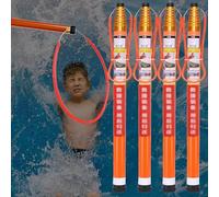 Gancho de rescate para piscina, herramienta telescópica para salvar vidas con poste de fibra de vidrio para seguridad de ahogamiento de emergencia