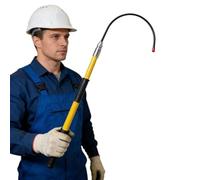 Gancho de rescate portátil, Gancho aislado del rescate con el gancho del cuerpo for los tamaños múltiples multicolores del rescate del electricista del fuego(Yellow,1m/3.3ft)