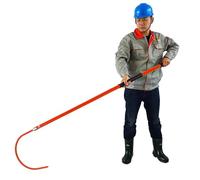 Gancho de rescate portátil, Gancho de Rescate Aislado Seguridad Eléctrica Multicolor 1-3.0m(Red,2m)