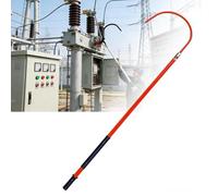 Gancho de Rescate Poste De Rescate Aislado De Alta Tensión - Pértiga De Rescate Para Seguridad Eléctrica, Pértiga Telescópica De Fibra De Vidrio Para Rescate De Electricistas(Red,1.0m/3.3ft)