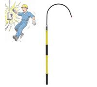 Gancho de Rescate Profesional Aislado con Poste de epoxi Desmontable de 45 cm (18 Pulgadas) Herramienta de Seguridad contra electrocuciones para Reparaciones de vehículos eléctricos Incendios eléctri