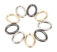 Gancho de resorte mosquetón ovalado resistente para llaveros bolso de mano 0 anillos portaobjetos multifuncionales for exteriores