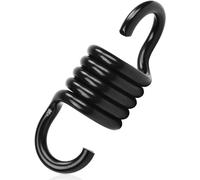 Gancho de resorte para hamaca y silla de columpio, capacidad de peso de 880 libras, color negro (550 libras)