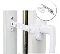 Gancho de restrictor de ventana, cerradura de seguridad a prueba de bebé para UPVC, madera, metal, soporte de ventana de aluminio con tornillos para ventana de apertura derecha/izquierda