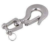 Gancho de seguridad acero inoxidable 304 alta resistencia, gancho deslizante for cadena remolque, horquilla for cabrestante, pestillo for, elevación(0.35T)