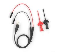 Gancho de sonda de prueba de osciloscopio MCX Interfaz para DS202 DS203 DSO201 con puntas reemplazables y cable de 65 cm compatible con multímetros para pruebas de circuito electrónico y diagnóstico