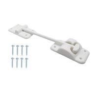 Gancho de sujeción para puerta con cremallera | Pestillo de tope externo para puertas de autocaravanas | Herramienta de sujeción de puerta con estructura estable para remolques, caravanas, camiones