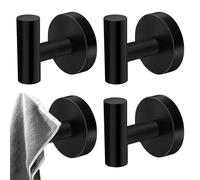 Gancho de toalla de acero inoxidable | Soporte de objetos Utilidad antioxidante 4 piezas,Ganchos de pared de metal | Para cocina baño interior casa ropa sombreros Toallas Albornoz