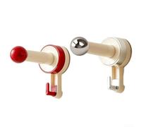 Gancho de ventosa de diseño moderno para almacenamiento de baño con brazo extendido que alcanza hasta 20 cm para una mejor accesibilidad en áreas estrechas (A)