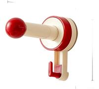 Gancho de ventosa de diseño moderno para almacenamiento de baño con brazo extendido que alcanza hasta 20 cm para una mejor accesibilidad en áreas estrechas (C)