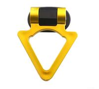 Gancho decorativo para remolque de modificación de coche, con aspecto de gancho de remolque simulado, movible 180 grados, fabricado con material ABS para un acabado elegante (dorado)