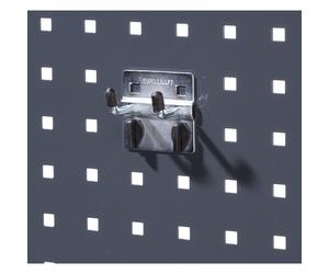 Gancho doble eurokraft pro, con extremo del gancho vertical, UE 5 unid.