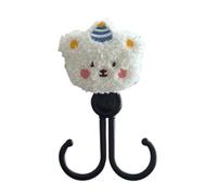 Gancho doble para cochecitos de bebé, diseño de animales de dibujos animados, para bolsa de pañales, bolsa de compras, gancho para motocicleta