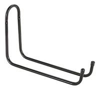 Gancho Doble Universal B026Q - Firme y Resistente - Con 2 Ganchos - Ahorra Espacio en tu Garaje o Trastero - Color Negro - Medidas 10 x 320 mm - Gancho de Anclaje para Pared - Dicoal
