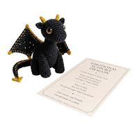Gancho Dragón, Knitted Dragon Doll, Pocket Positive Animal Toy Present