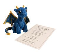 Gancho Dragón, Knitted Dragon Doll, Pocket Positive Animal Toy Present